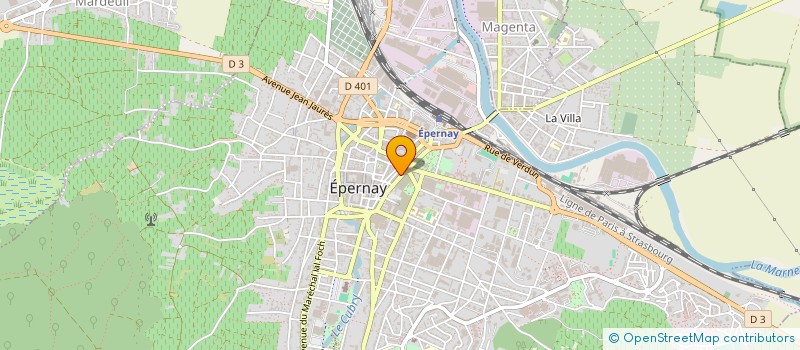 localisation de l'entreprise C.M.S PATISSERIE à EPERNAY