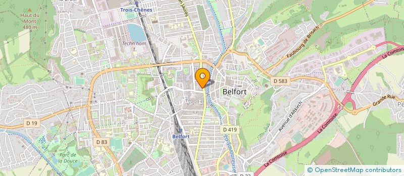 localisation de l'entreprise C M S SARL  BELFORT