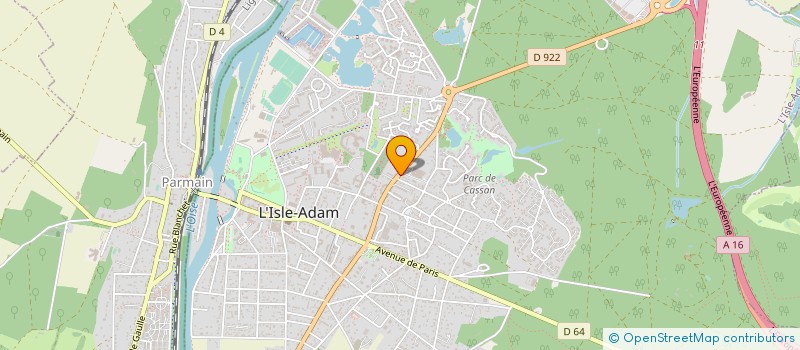 localisation de l'entreprise C M T CLIMATISATION MULTI TECHNIQUE  L'ISLE-ADAM