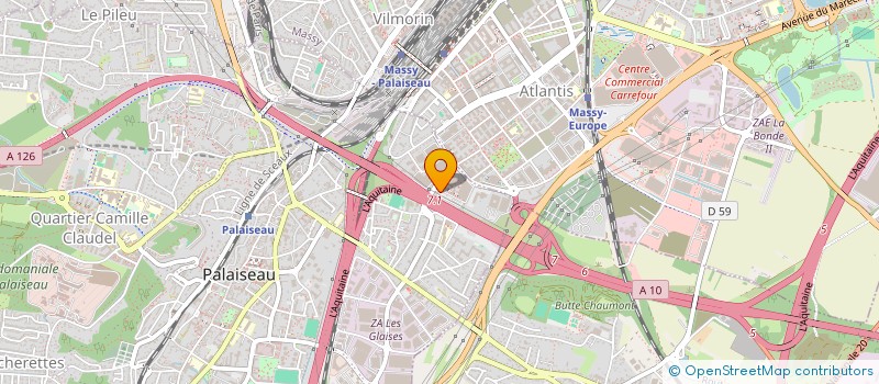 localisation de l'entreprise C M T (COURTS ET MOYENS TRANSPORTS)  PALAISEAU