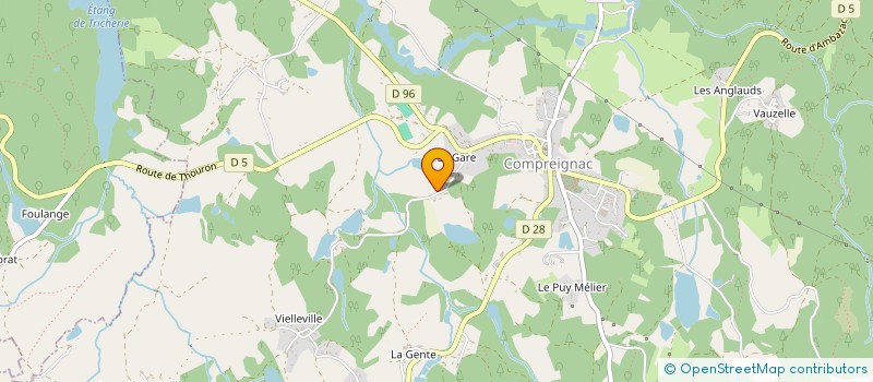 localisation de l'entreprise C.M.T.P. à COMPREIGNAC