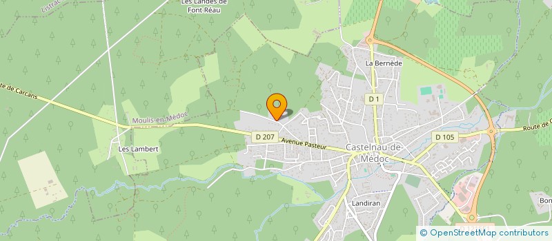 localisation de l'entreprise C M TEYSSIER à CASTELNAU-DE-MEDOC