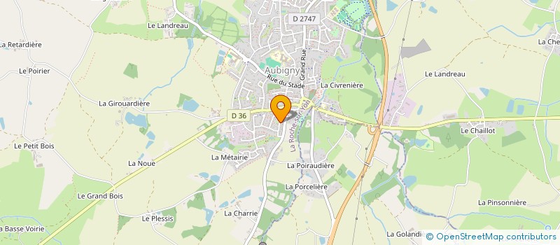 localisation de l'entreprise C & M TRANSPORTS  AUBIGNY-LES CLOUZEAUX