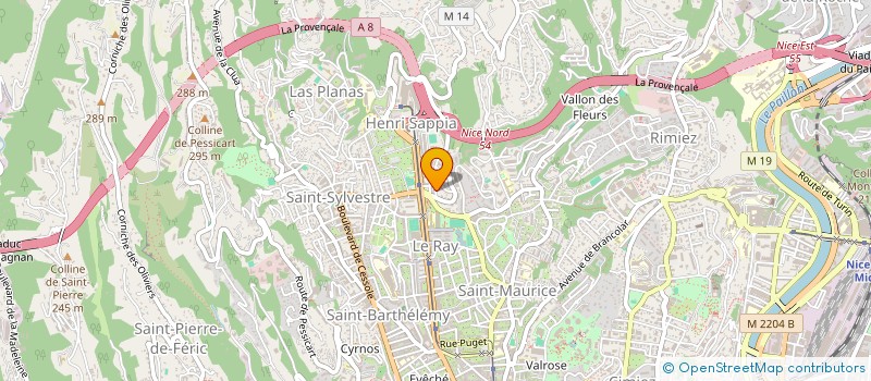 localisation de l'entreprise C M TRAVAUX IMMOBILIERS à NICE