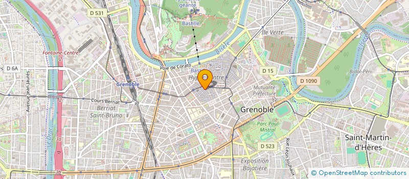 localisation de l'entreprise C.M.U 86 à GRENOBLE