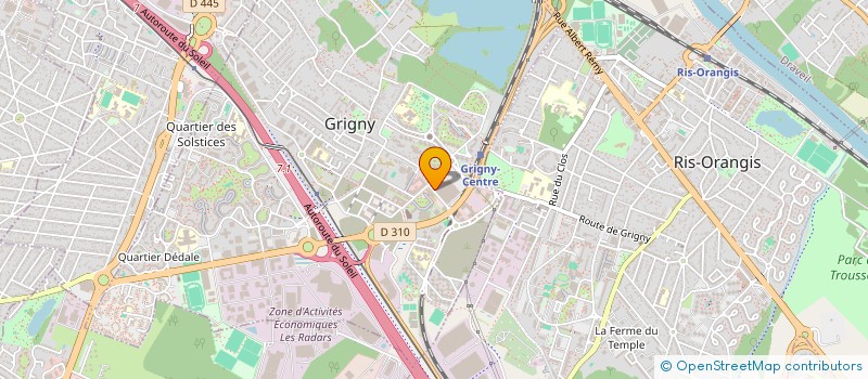 localisation de l'entreprise C.M.V à GRIGNY