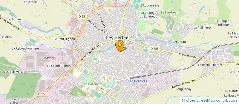 localisation de l'entreprise C.M.V.B à LES HERBIERS