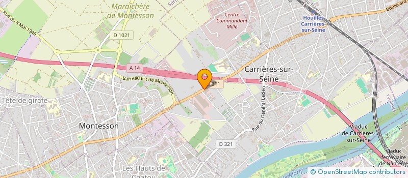 localisation de l'entreprise C.M.V ELECTRONIC à CARRIERES-SUR-SEINE