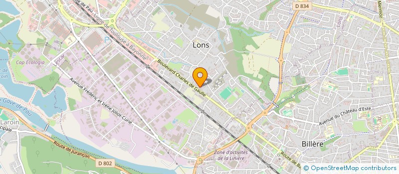 localisation de l'entreprise C M V M A IMMOBILIER à LONS