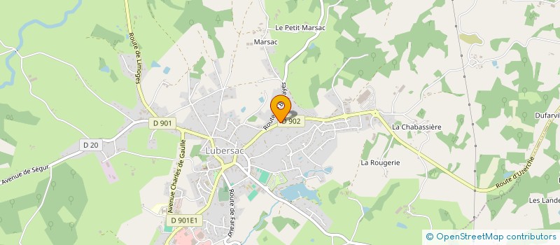 localisation de l'entreprise C.M.V.S  LUBERSAC