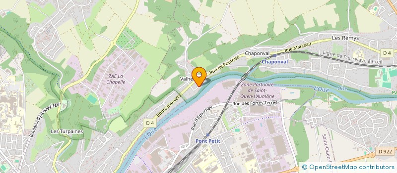 localisation de l'entreprise C.M.W. BATIMENT  AUVERS-SUR-OISE