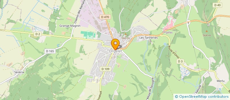 localisation de l'entreprise C MA BOITE à ORGELET