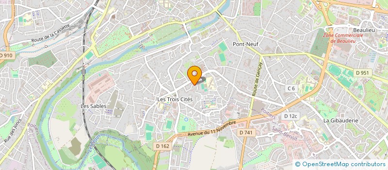 localisation de l'entreprise C MA SOLUTION à POITIERS