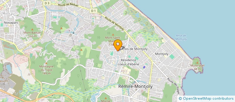 localisation de l'entreprise C'MAFOR  REMIRE-MONTJOLY