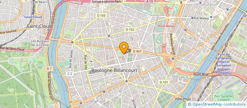 localisation de l'entreprise C MAGIC  BOULOGNE-BILLANCOURT