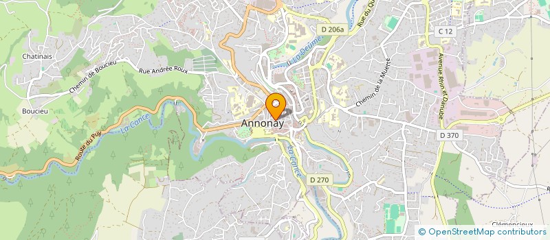 localisation de l'entreprise C MAINTENANT! L'URGENCE CLIMAT ENVIRONNEMENT à ANNONAY