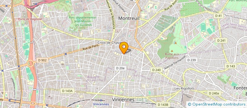 localisation de l'entreprise C'MALOC à MONTREUIL
