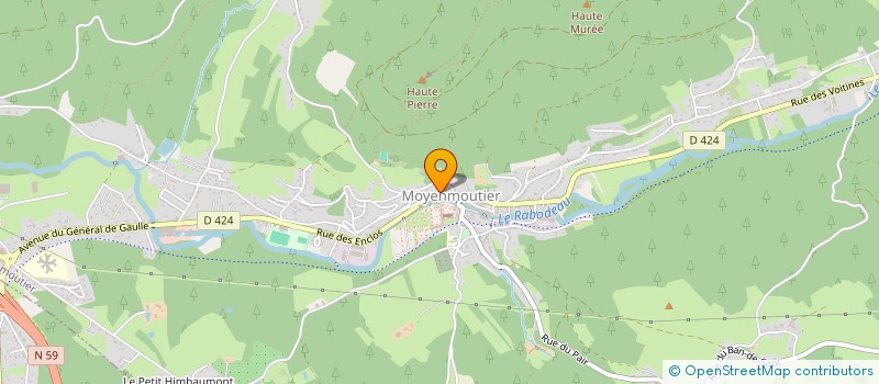 localisation de l'entreprise C. MARTIN  MOYENMOUTIER