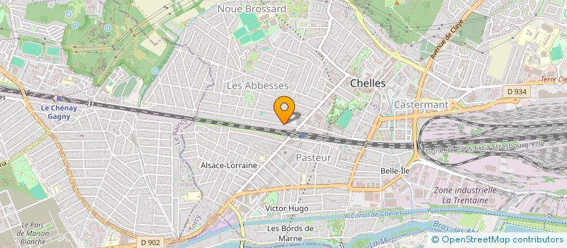 localisation de l'entreprise C-MAX  CHELLES