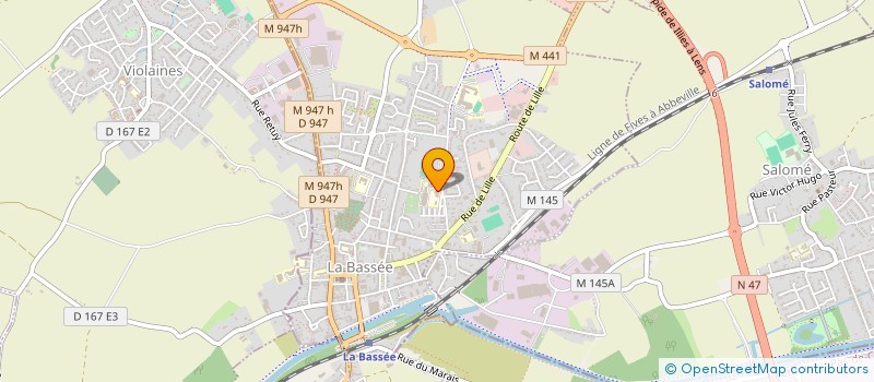 localisation de l'entreprise C-MEGA SERVICES  LA BASSEE