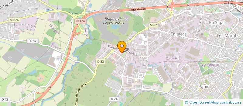 localisation de l'entreprise C. METAL  PLAISANCE-DU-TOUCH