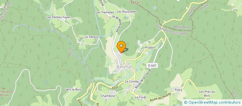 localisation de l'entreprise C'MEVI IMMO  RANCHAL