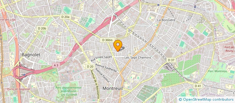 localisation de l'entreprise C. MIRIFIQUE à MONTREUIL