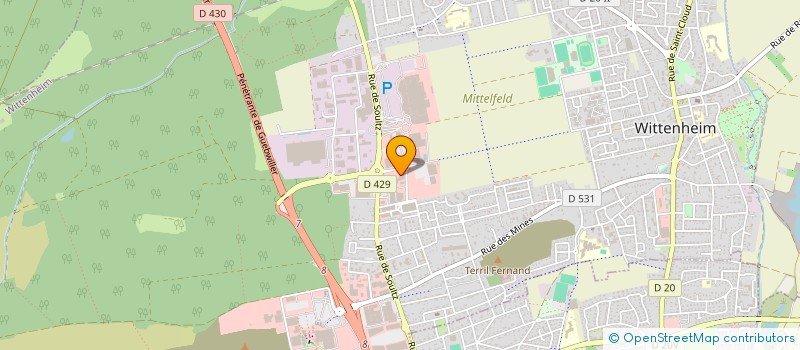 localisation de l'entreprise C'MOD DORNACH  WITTENHEIM