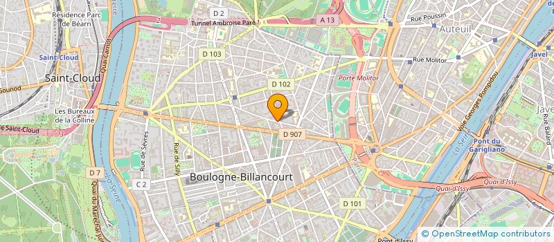 localisation de l'entreprise C.MORAND IMMOBILIER à BOULOGNE-BILLANCOURT