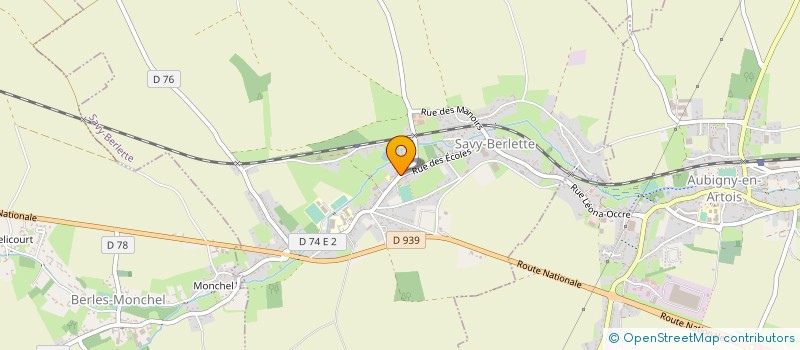 localisation de l'entreprise C.MORTELECQUE à AUBIGNY-EN-ARTOIS