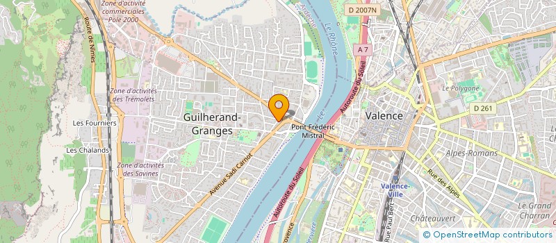 localisation de l'entreprise C. MOTTET CONSTRUCTIONS  GUILHERAND-GRANGES