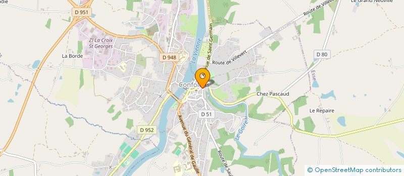 localisation de l'entreprise C.N à CONFOLENS