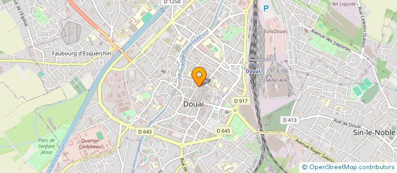 localisation de l'entreprise C.N. à DOUAI