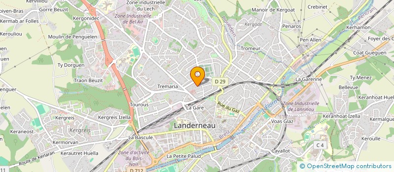 localisation de l'entreprise C&N  LANDERNEAU