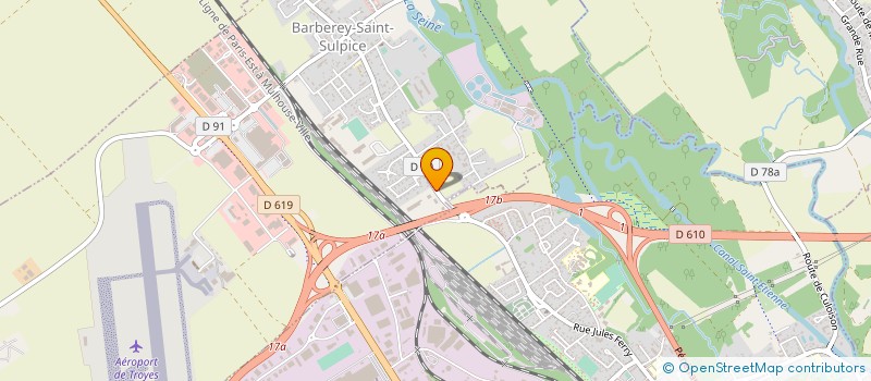 localisation de l'entreprise C.N.A. - CONSTRUCTION NOUVELLE AUBOISE  BARBEREY-SAINT-SULPICE