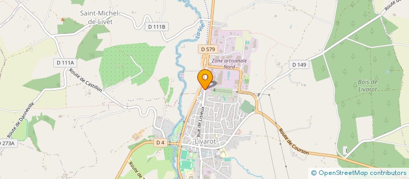 localisation de l'entreprise C.N.A.F.  LIVAROT-PAYS-D'AUGE