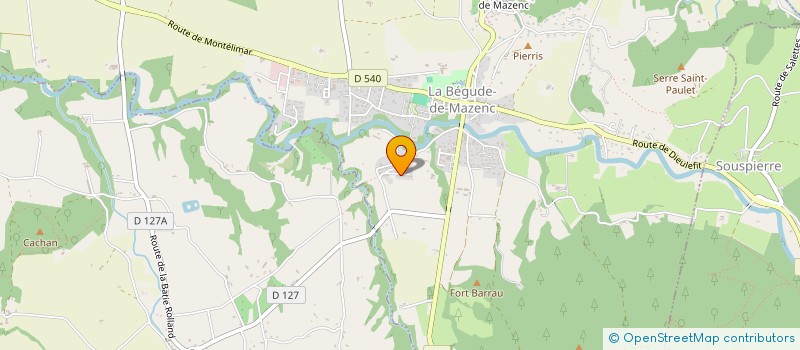 localisation de l'entreprise C.N.BATIMENT  LA BEGUDE-DE-MAZENC