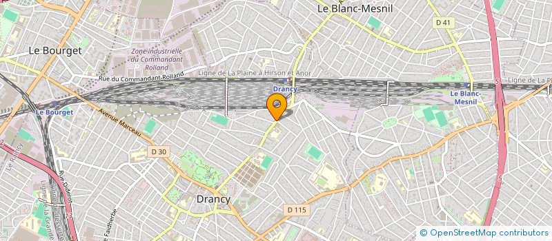 localisation de l'entreprise C N D  DRANCY
