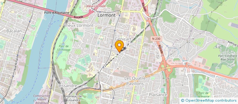localisation de l'entreprise C.N.G.BATIMENT  LORMONT