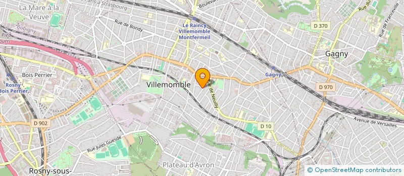 localisation de l'entreprise C N I à VILLEMOMBLE