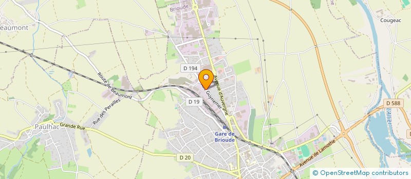 localisation de l'entreprise C.N. INDUSTRIE à BRIOUDE