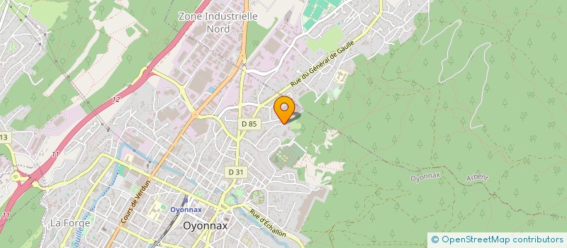 localisation de l'entreprise C.N.K à OYONNAX