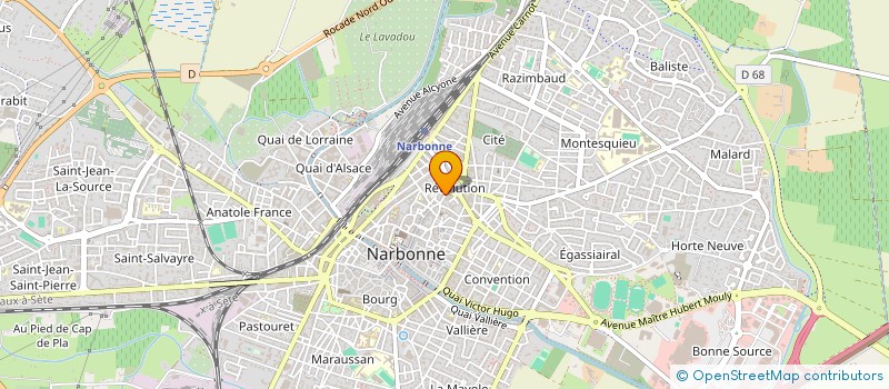 localisation de l'entreprise C.N.P.  NARBONNE