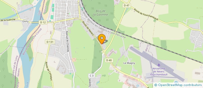 localisation de l'entreprise C.N.R. 58  FOURCHAMBAULT