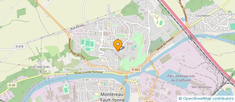 localisation de l'entreprise C N S TRANSPORTS  MONTEREAU-FAULT-YONNE