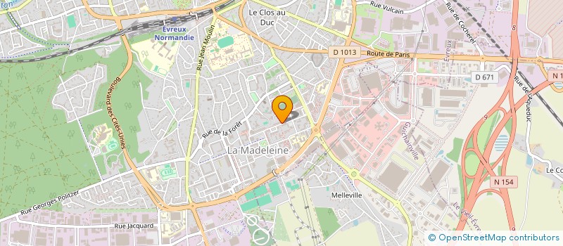 localisation de l'entreprise C.N.T.I. à EVREUX
