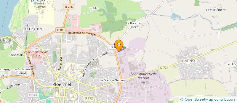 localisation de l'entreprise C.N.U.  PLOERMEL