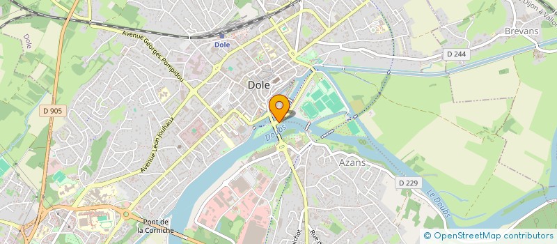 localisation de l'entreprise C.N.V.  DOLE