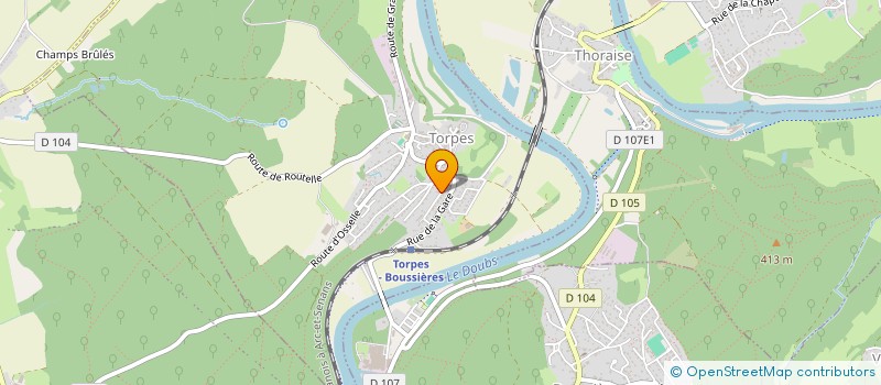 localisation de l'entreprise C NATUREL  TORPES