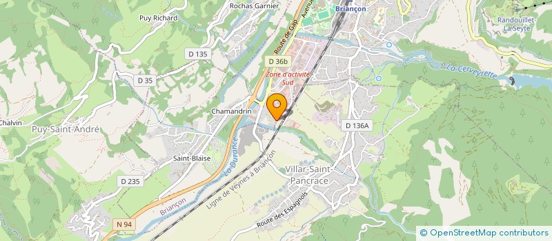 localisation de l'entreprise C'NET à BRIANCON